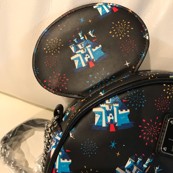 Disneyland 65th Anniversary Loungefly Crossbody Bag - NEW - Picture 10 of 15